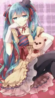 动漫蓝系少女头像蓝瞳