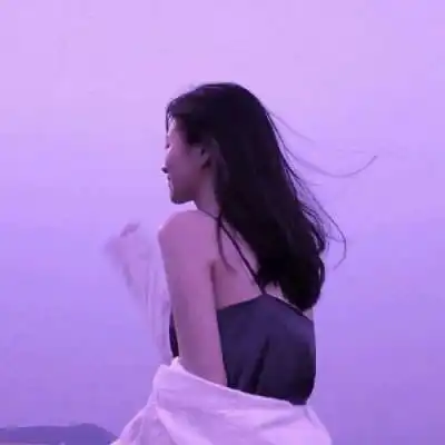 紫色的女生微信头像图片紫色系女头像大全