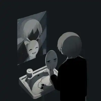 源自日本插画师avogado6作品忧郁卡通动漫头像我要个性网