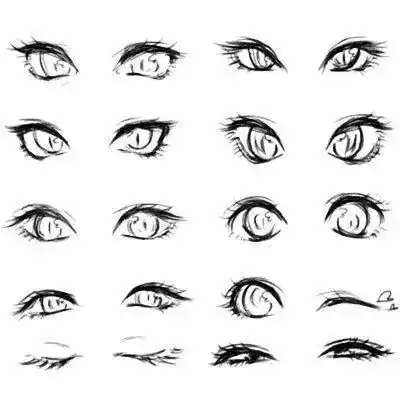 绘画教程这里1000多个眼睛画完你就是大触了