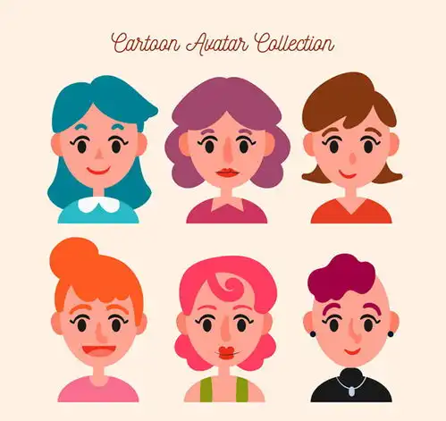 卡通女子头像