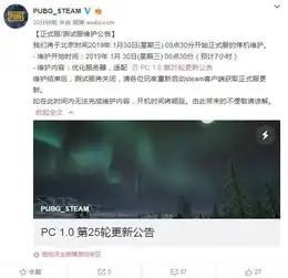 绝地求生1月30日更新到几点1.30吃鸡正式服更新维护公告