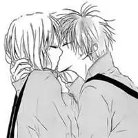 微信情侣头像一对两张卡通亲吻微信头像图片大全