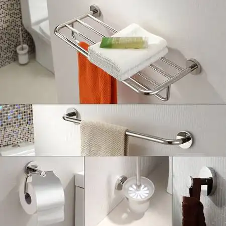 卫欲无限明锐系列纯304不锈钢卫浴挂件浴室挂件套装毛巾架五件套