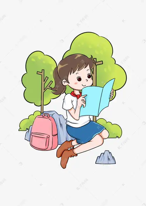 校园系列校服卡通女孩手绘插画素材图片免费下载千库网