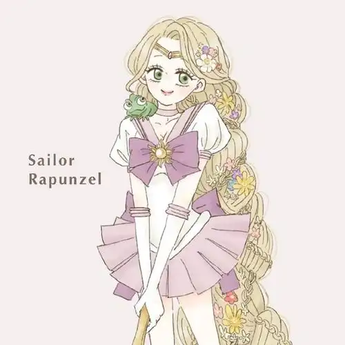 看惯了日常风格的迪士尼公主,突然变身美少女战士,全员过于可爱