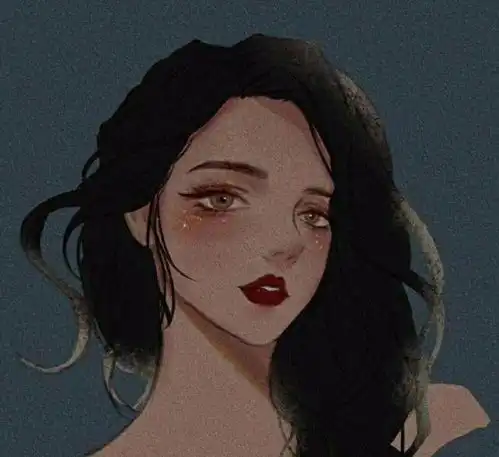 绿色系列独处遮脸女生头