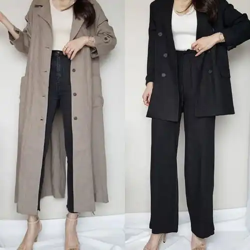 适合夏末初秋的通勤穿搭示范,干净清爽的颜色搭配,值得借鉴