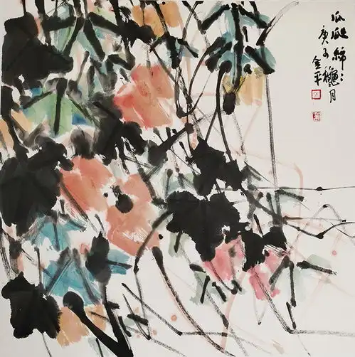 诗意花鸟书神韵记著名画家道金平的笔墨人生