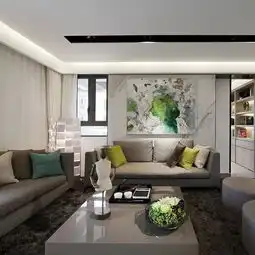 恭喜发财,大吉大利装修专家的第三份客厅家具的选取