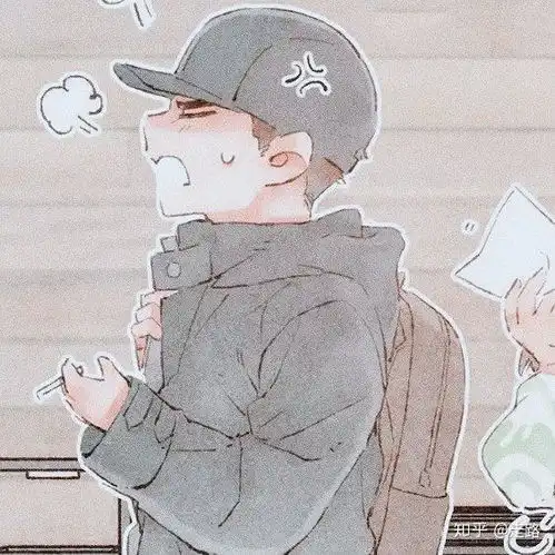 动漫白色头像男生系列图