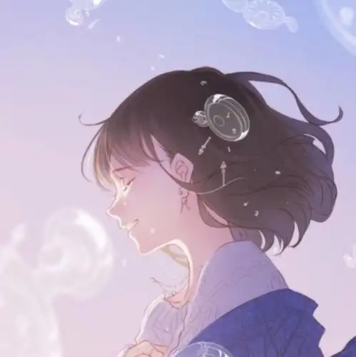 萌系二次元情侣头像真人