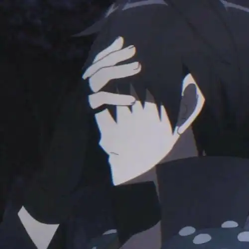 动漫头像纯色系男情头