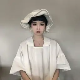 蓝色系闺蜜头像ins风女