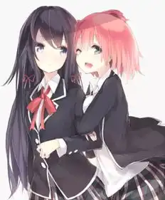 二次元插画动漫少女萌系我的青春恋爱堆糖,美好生活研究所