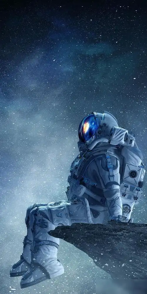 孤独系列的头像宇航员