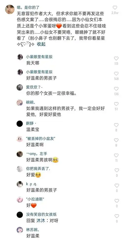 除了封爱派,抑郁系,这又来了个温柔乡