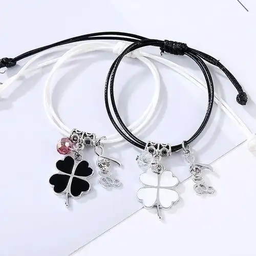 手链女学生韩版闺蜜手环简约三人二人手镯姐妹古风森系情侣手环男