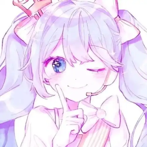 紫色系女生可爱头像头像