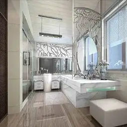 唯美创意简欧风卫生间局部装修