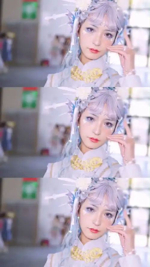 白色系的小姐姐超级仙,颜值绝了二次元cos