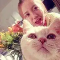 抱着猫的甜美女生头像微信头像图片大全
