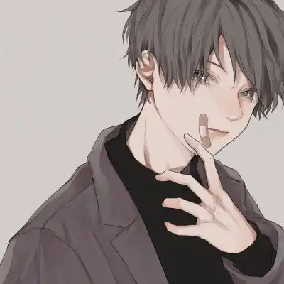 干净帅气手绘风男生头像