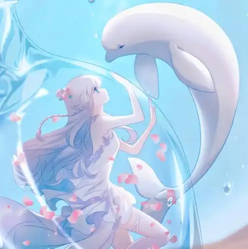 动漫头像淡系蓝色系