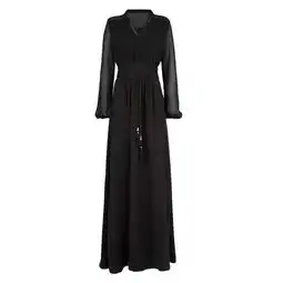 mango芒果2013冬季系列黑色纱质连衣裙