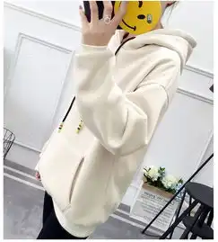 抓绒加厚2017韩国秋冬新款纯色连帽套头学生女士卫衣女上衣女装