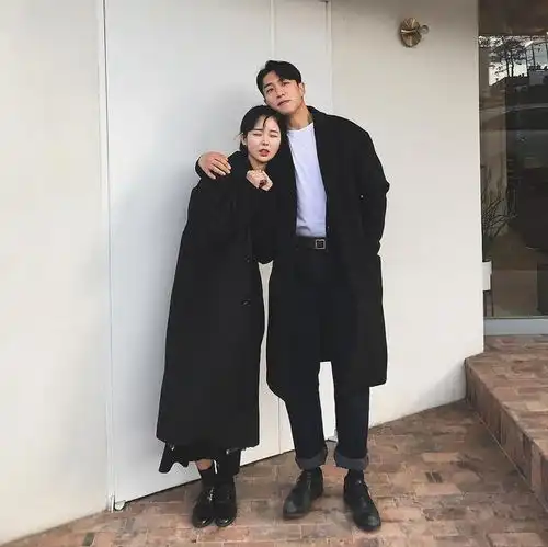 自然系韩国情侣穿搭第二弹这冬季和男友相约搭配增添小情趣吧