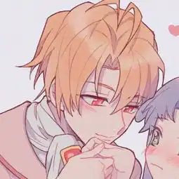 粉色系头像男生二次元情