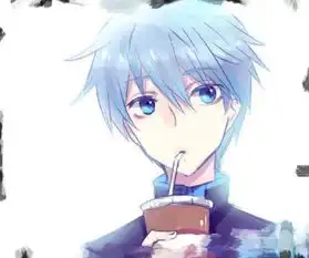 找一个动漫头像,男的,蓝白色,大概长这样