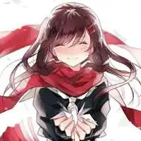 带围巾的动漫情侣头像微信头像图片大全