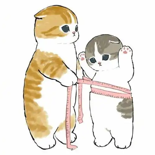 可爱系猫猫日常插画在我的萌点上狂踩我真的很喜欢猫猫