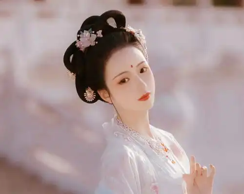 古风头像女青色系意境壁