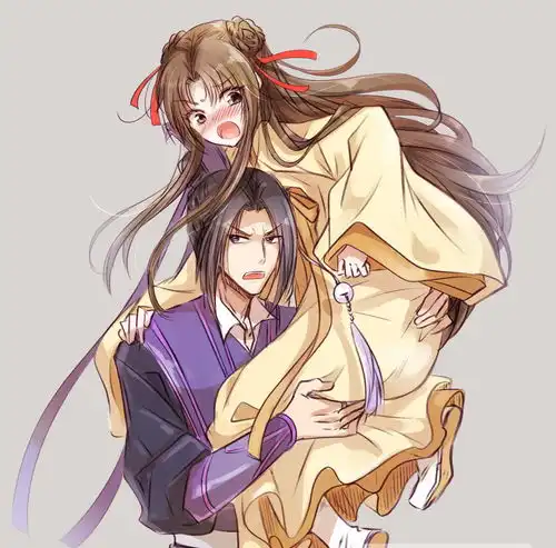 魔道祖师金凌梗着脖子,一副欠打的样子,江澄很无奈