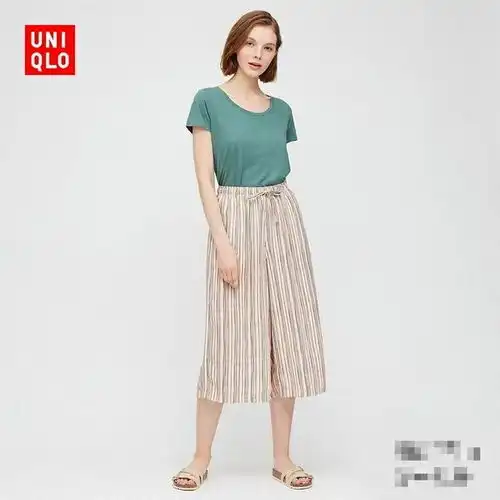 一周穿搭7套优衣库阔腿裤搭配,日系有气质,跟着穿一周不重复