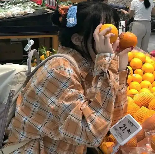 第482期女生头像1119橙色系阳光女孩女生头像