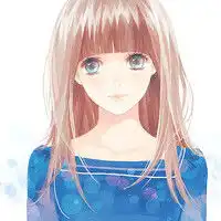 文静蓝衣美少女