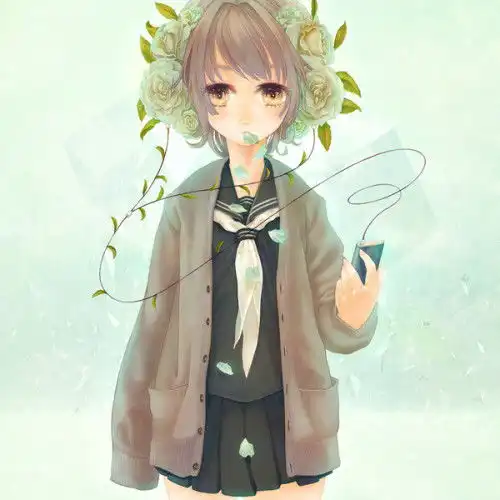 求卡通女生的头像,小清新唯美的,注意是卡通头像