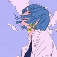 qq头像蓝色系女生霸气