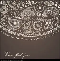 灰色系花朵叶子矢量背景eps素材免费下载编号3916532红动网