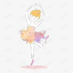 粉裙芭蕾舞女孩矢量素材图片免费下载高清psd千库网图片编号9831323