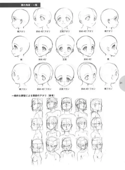 动漫绘画基础人物脸型绘画