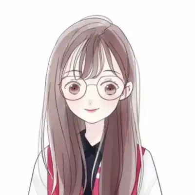 简笔画女生头像呆萌可爱我只是喜欢你哪有什么目的