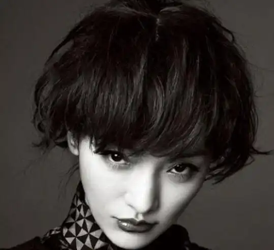橙色系短发女生头像周迅