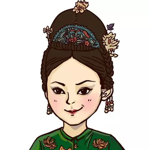 卡通皇上皇后情侣头像延
