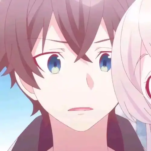 萌系情头一人一半动漫头