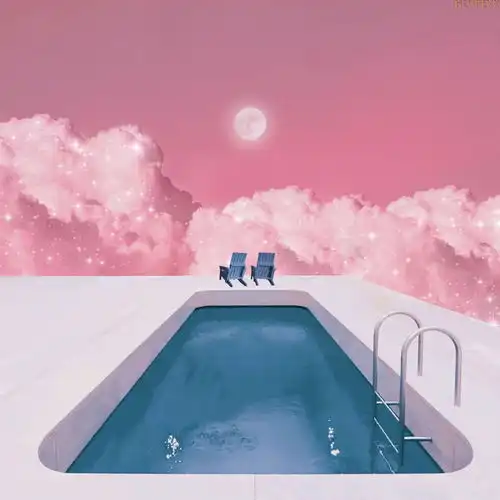 苏瓷少女粉色系风景静物背景图